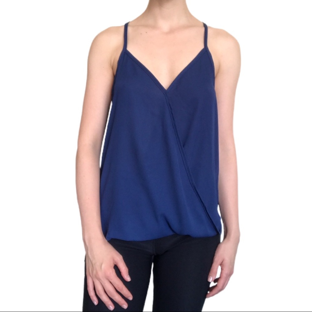 Draped lightweight blouse with thin straps